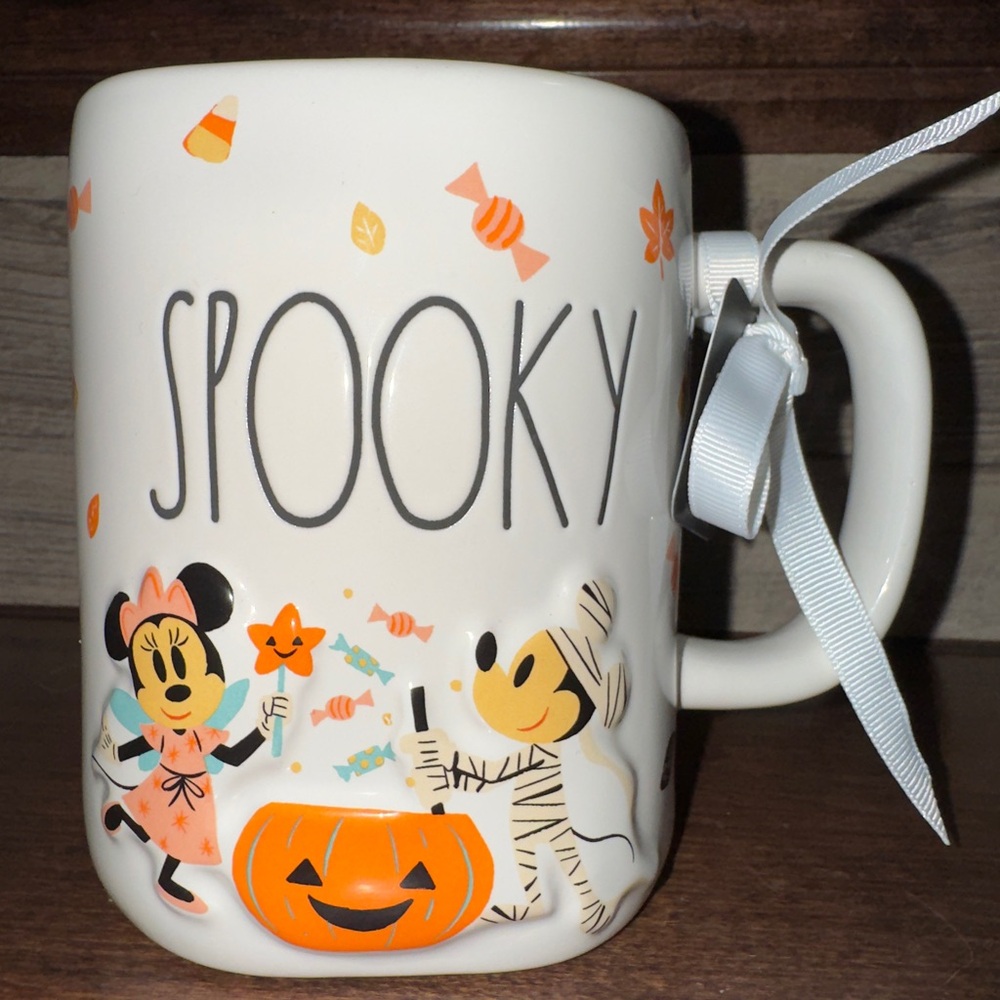 Disney Halloween Minnie Mouse & Mickey Mouse 'Spooky' Mug 18 oz by Rae Dunn - Picture 3 of 10